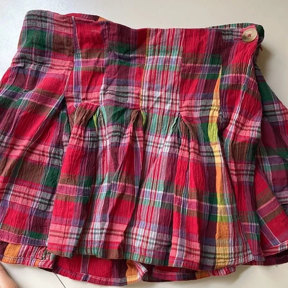 Urban Outfitters Red Plaid Crop Top and Skirt Set - Picture 6 of 8